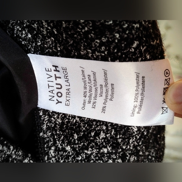 NWT Native Youth Wool Blend Jacket, Men's XL, Brand New & Perfect Condition - Picture 8 of 12